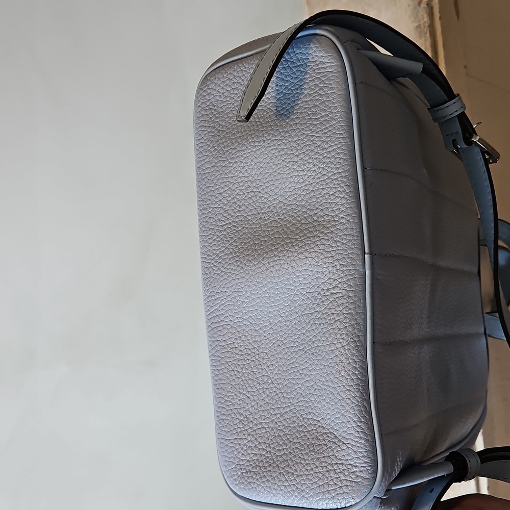 NWT  Trending Michael Kors Light Blue Backpack With Stud Accents - Picture 8 of 8